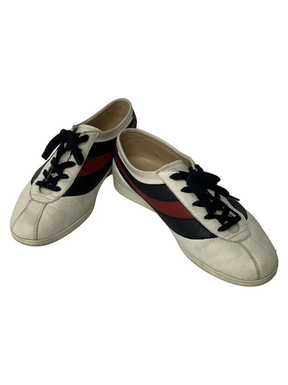 Gucci Sneakers 8.5 White Black Red Leather